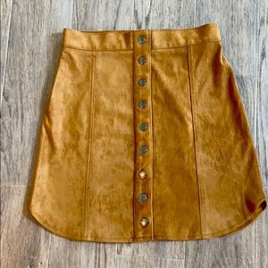 Suede Mini-Skirt